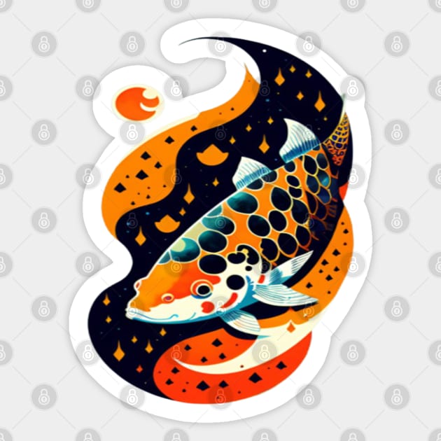 Sea and river inhabitants are wonderful fish.. Sticker by umculi